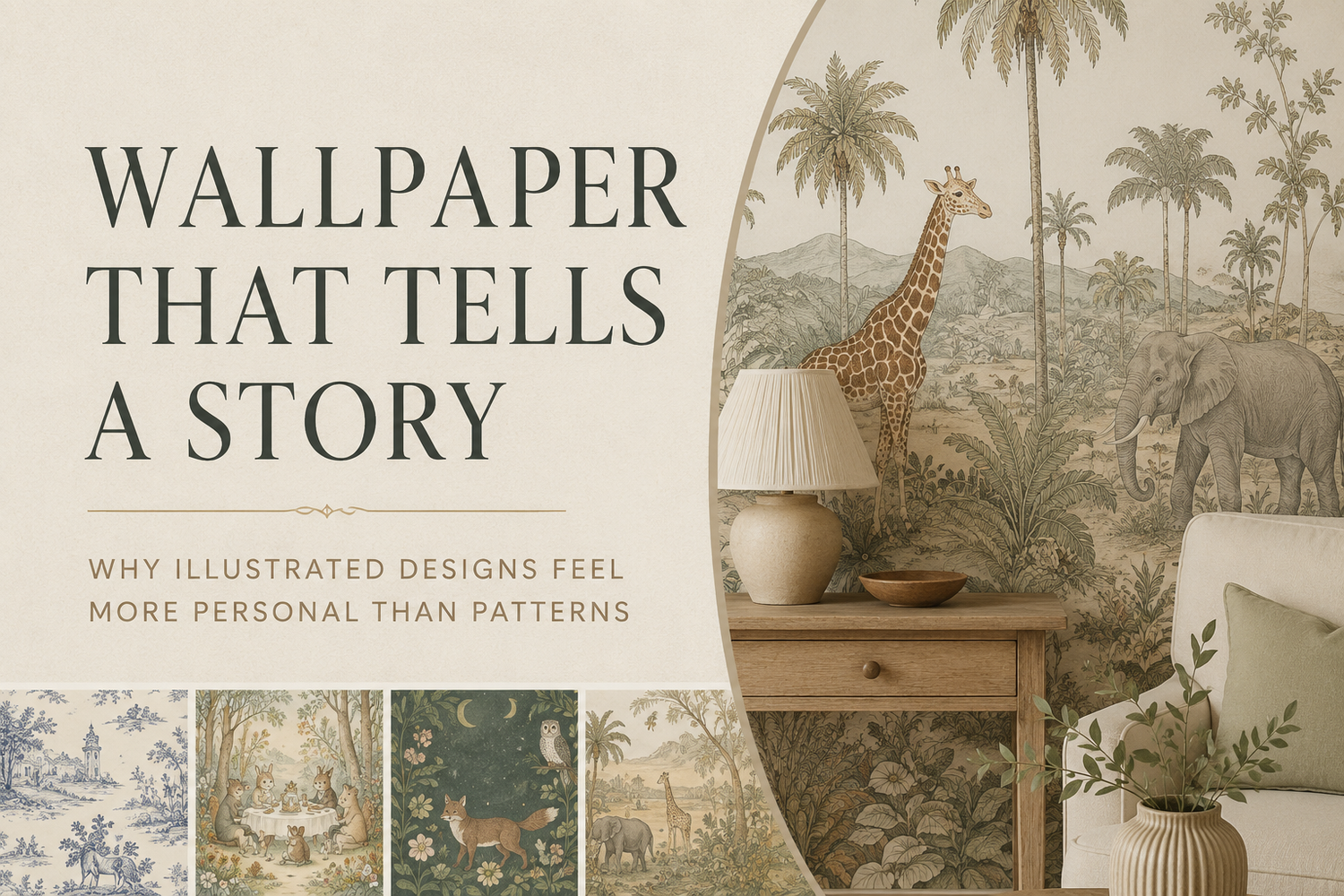 Wallpaper That Tells a Story: Why Illustrated Designs Feel More Personal Than Patterns