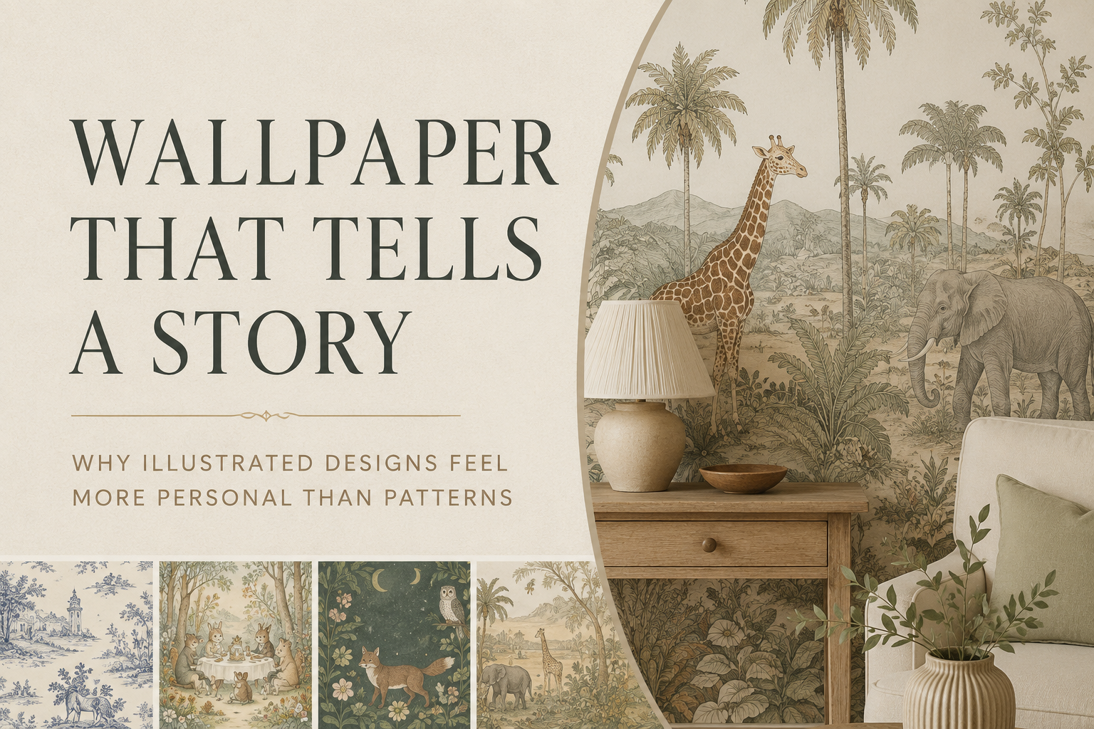 Wallpaper That Tells a Story: Why Illustrated Designs Feel More Personal Than Patterns