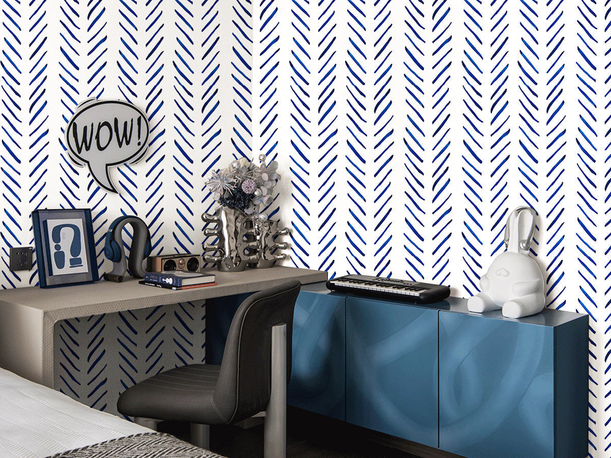 Why Navy Subtle Geometric Peel and Stick Wallpaper Is One of the Most Versatile Choices for Modern Homes
