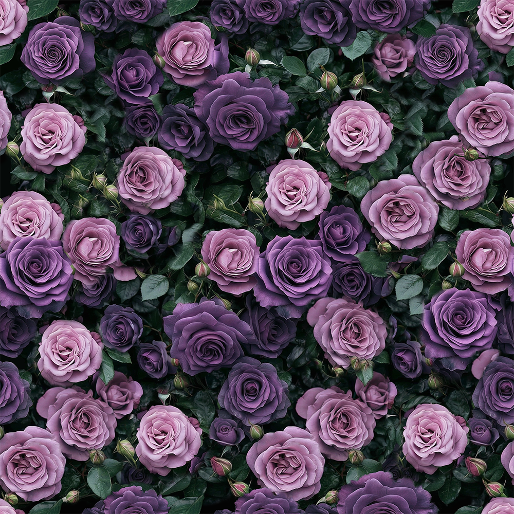 HaokHome Floral Peel and Stick Wallpaper Vintage Purple Rose, Romantic Floral Removable Self Adhesive Peel and Stick Wallpaper for Bedroom Living Room