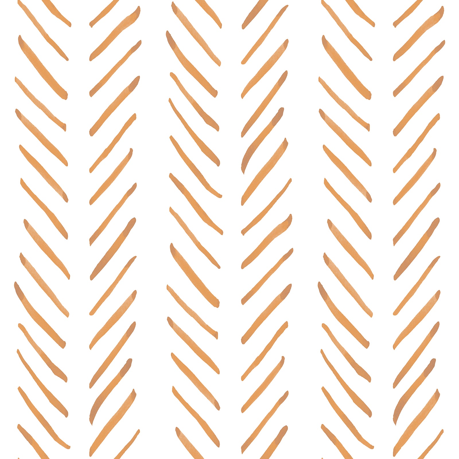 HAOKHOME 96101-3 Boho Stripes Peel and Stick Wallpaper Removable Terracotta/White Chevron Vinyl Self Adhesive Mural Contact Paper