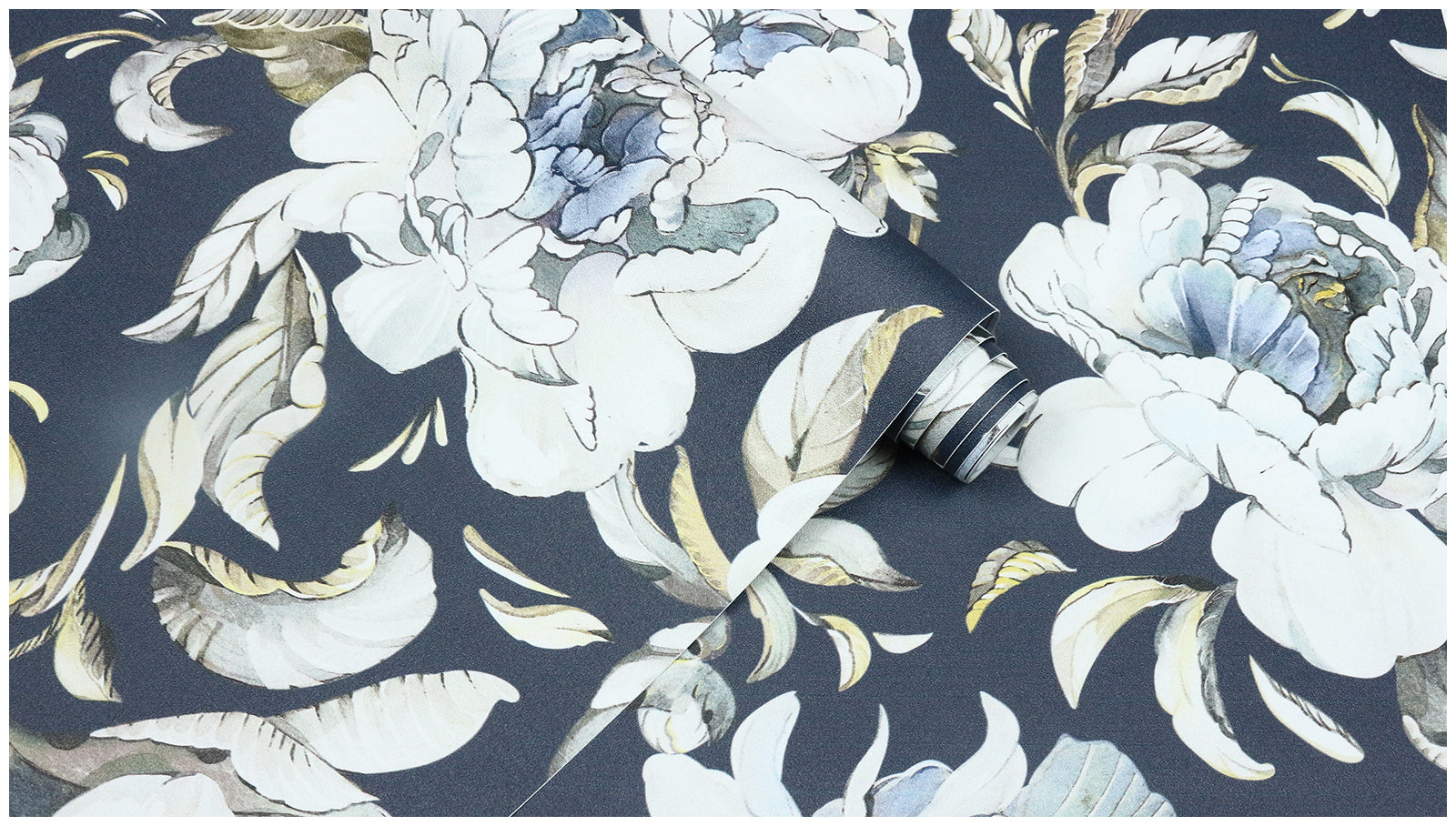 HAOKHOME 94030-1 Vintage Damask Wallpaper Peel and Stick Floral Removable Wall Paper Navy/Cream/Brown for Bedroom Contact Paper