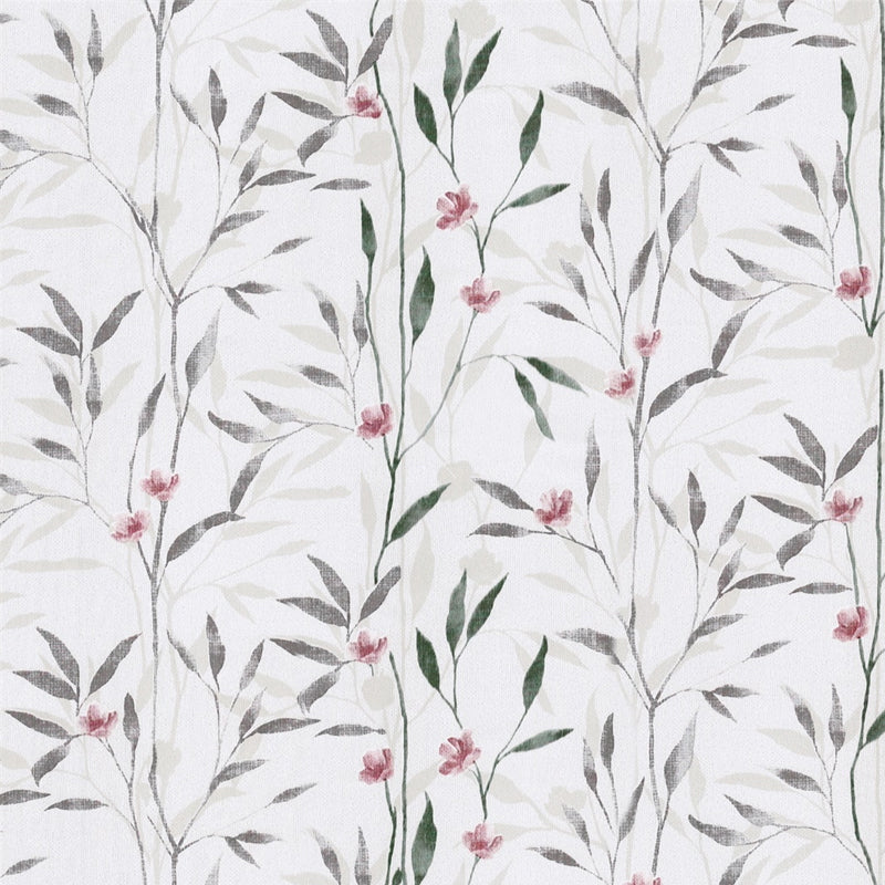 Haokhome Delicate Pink Blossom Vine Removable Self‑Adhesive Wall Covering, Soft Sprig Floral Wallpaper