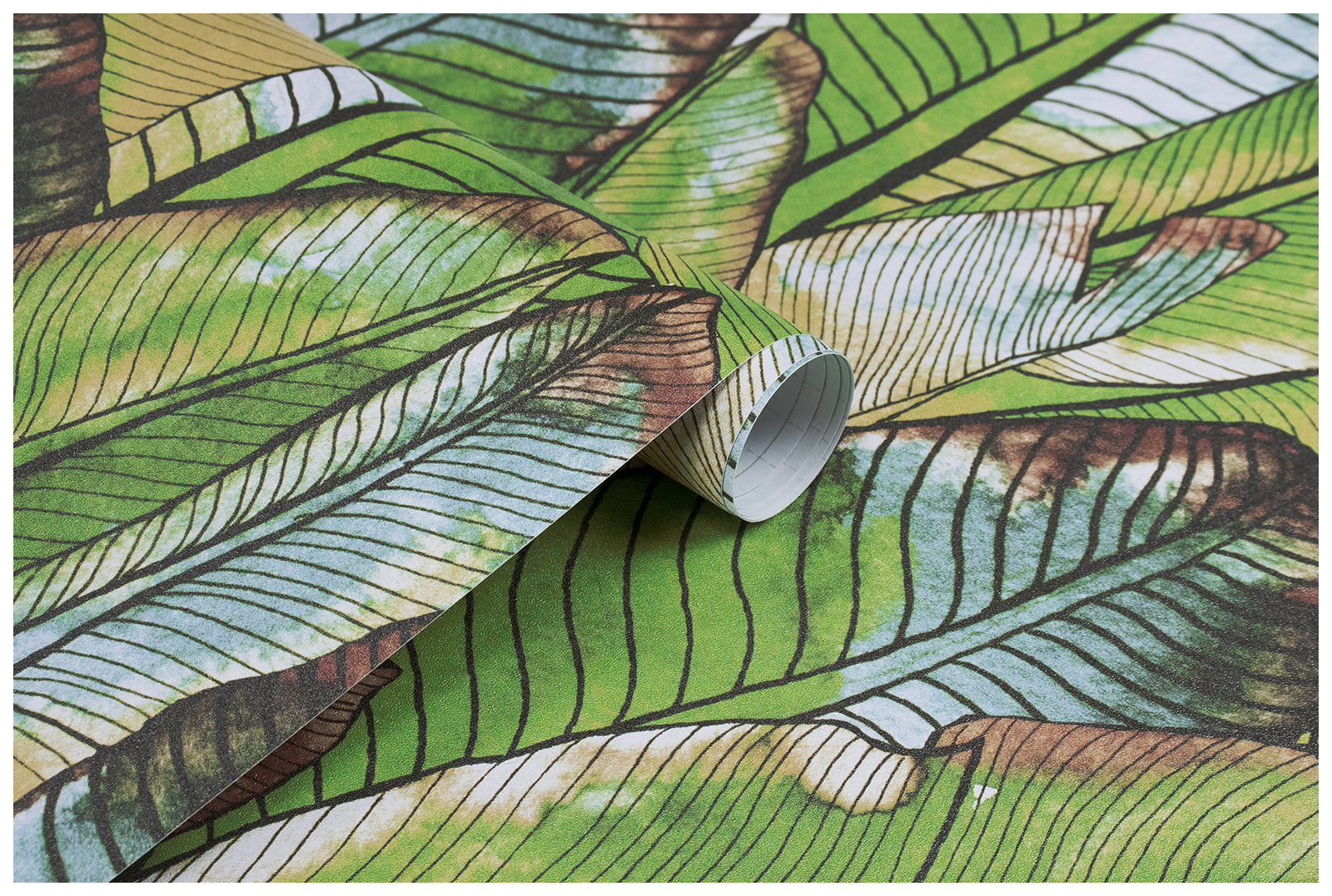 HaokHome Green Removable Wallpaper Tropical Leaf Peel and Stick Contact Wall Paper