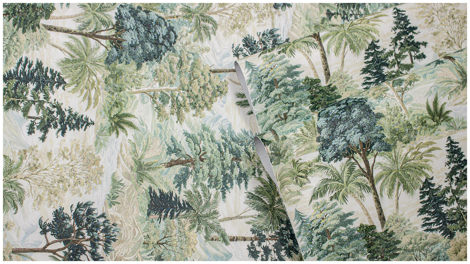 Vintage Large‑Scale Forest Tree Removable Self‑Adhesive Wall Covering, Retro Woodland Botanical Peel and Stick Wallpaper | HaokHome