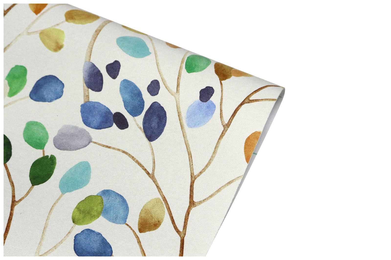 HaokHome Floral Peel and Stick Wallpaper Colorful Forest Leaf Beige Removable Contact Paper for Walls