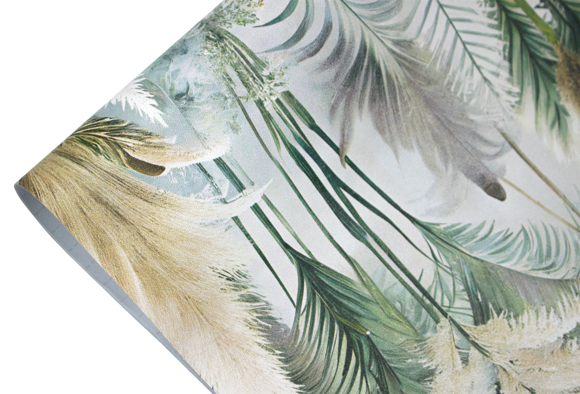 HaokHome Elegant Tropical Plants and Reed Wallpaper Natural Artistic Home Decor