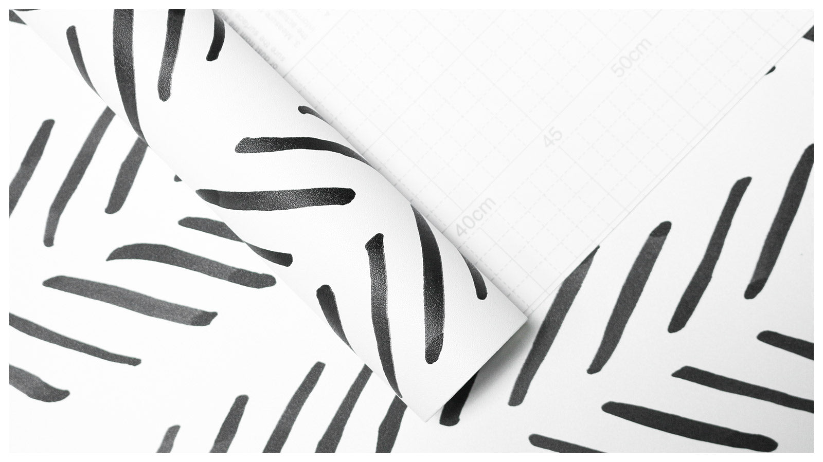 HaokHome Boho Peel and Stick Wallpaper Stripes Removable Black/White Chevron Vinyl Self Adhesive Mural Contact Paper
