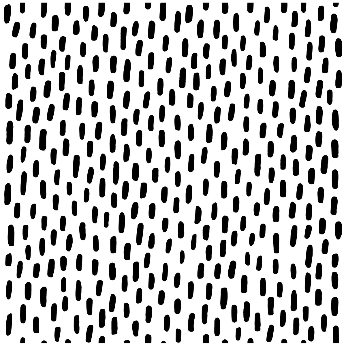 White Black Brush Dot Wallpaper – Contemporary Minimalist Print