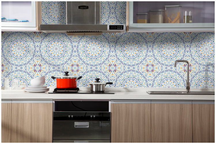 Morocco Tiles Peel and Stick Wallpaper Removable Wall Paper Sticker Pull and Stick