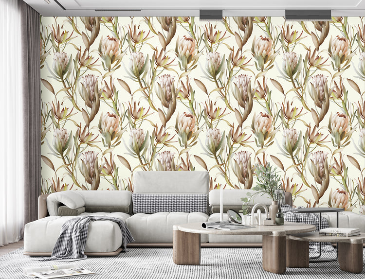 HaokHome 93255-3 Retro Flowers Peel and Stick Wallpaper Floral Sticker Pull Removable Contact Paper for Cabinets