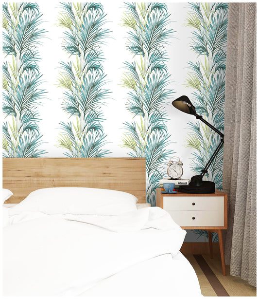 HaokHome 93054-1 Leaf Peel and Stick Wallpaper Free Match Vinyl Self Adhesive Home Decor