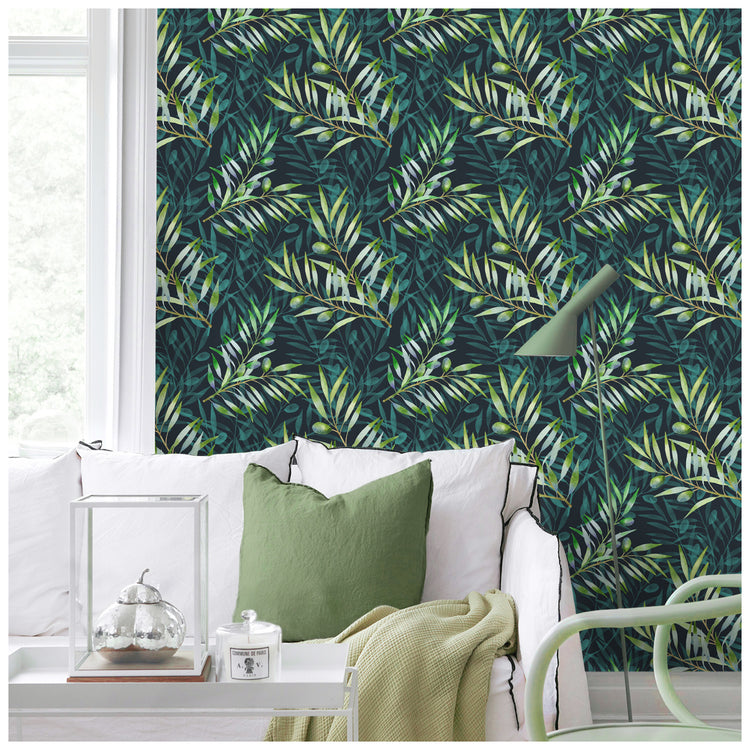 Forest Leaves Peel and Stick Wallpaper Removable Stick on Home Decor