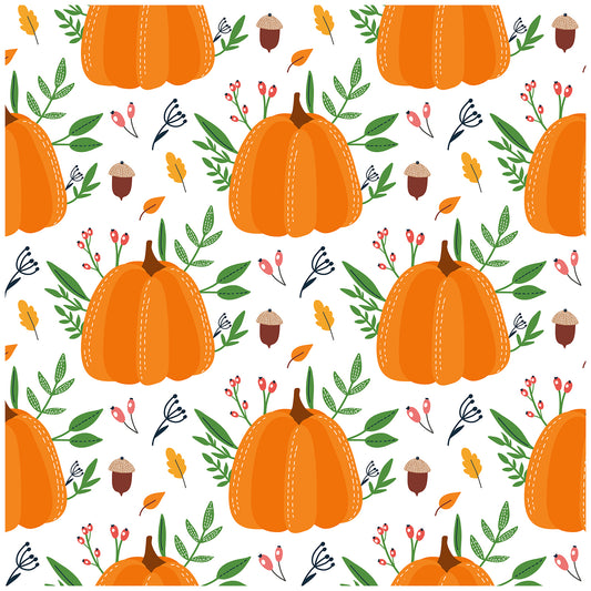 Pumpkin Wallpaper Contact Wall Paper Stickers Pull and Stick for Bedroom, Kitchen, Nursery Wall Decal Peel and Stick