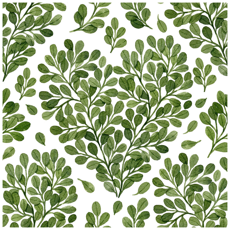 Modern Leaves Heart Peel and Stick Wallpaper Removable Vinyl Wall Decor