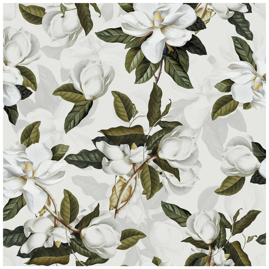 HaokHome 93169-2 Gardenia Floral Peel and Stick Wallpaper Vinyl Self Adhesive Mural