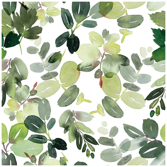 HaokHome 93230 Green Leaf Peel and Stick Wallpaper Removable Self Adhesive Contact Paper