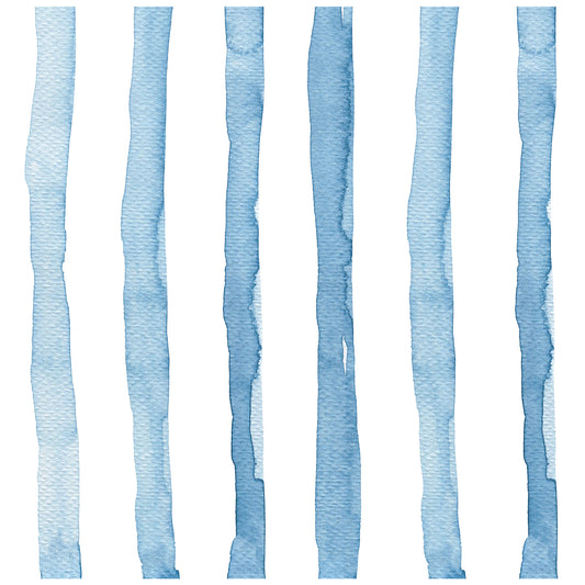 Modern Watercolor Brush Strokes Stripes Peel and Stick Wallpaper