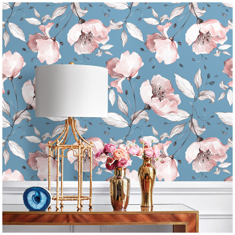 Large Floral Peel and Stick Wallpaper Removable Self Adhesive Home Decor