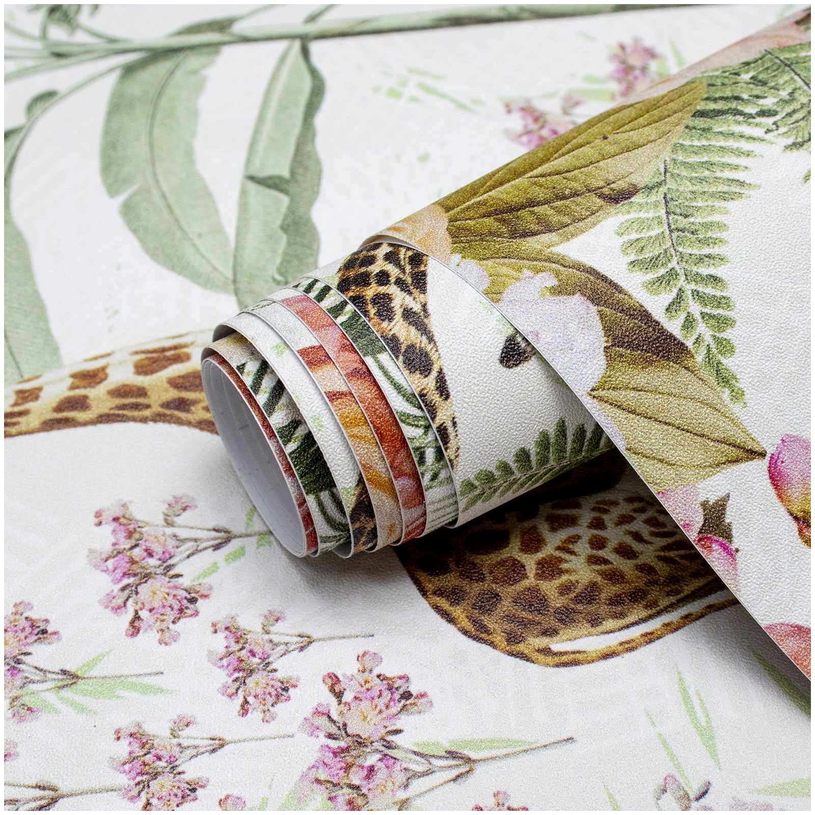 HaokHome 93243 Animal Forest Peel and Stick Wallpaper Removable Vinyl Self Adhesive DIY Decor