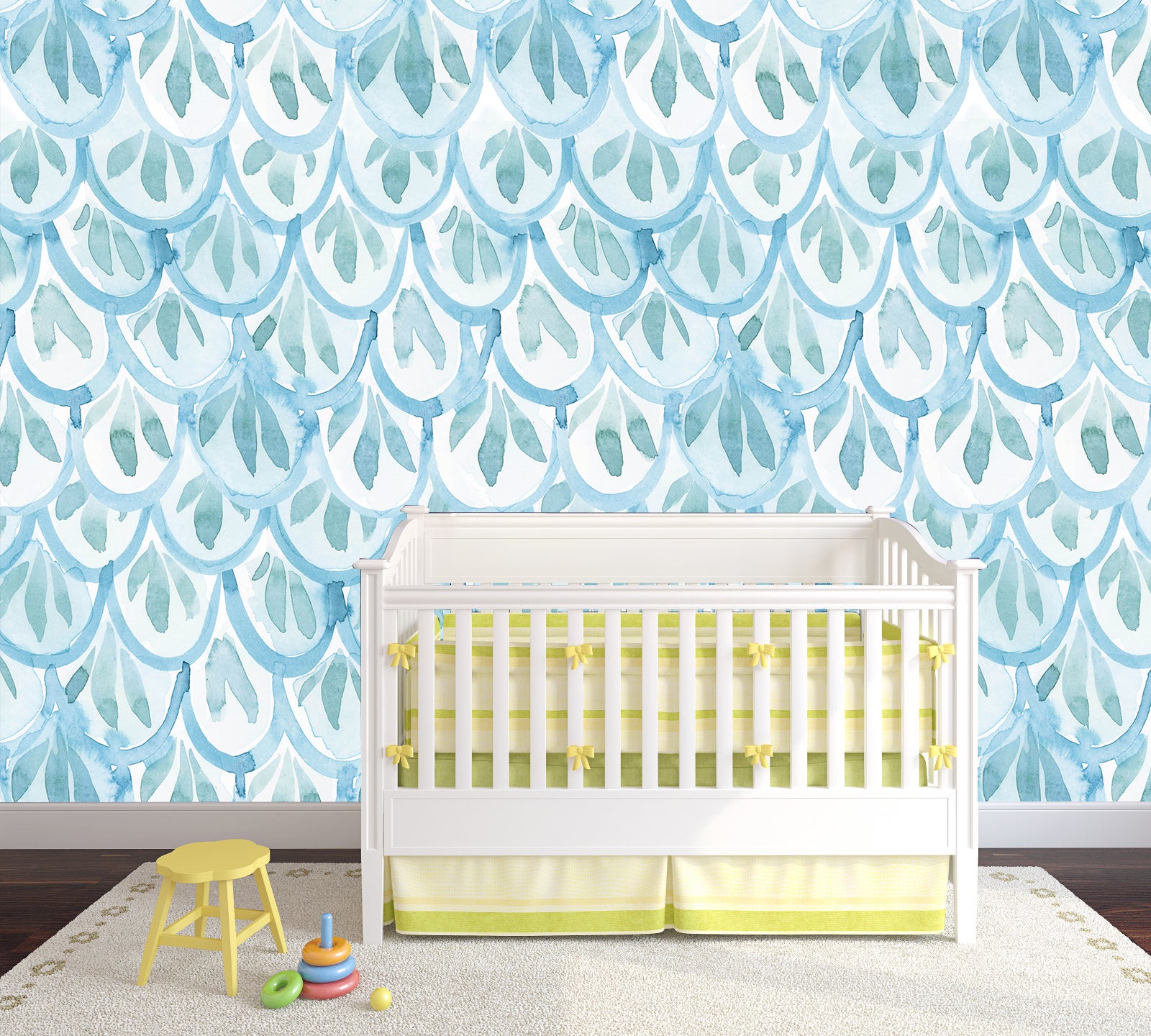 HaokHome 96110 Blue Abstract Wallpaper Peel and Stick Kitchen Desktop Art Deco Wallpaper