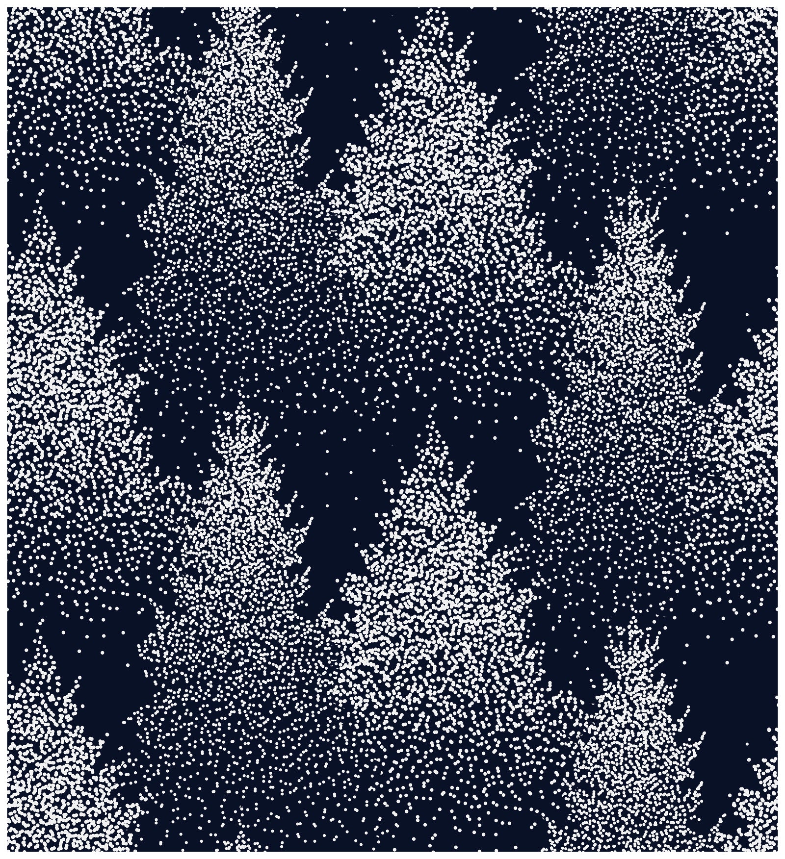 HaokHome 93049 Christmas Wallpaper Conifer Forest Tree Peel and Stick Wallpaper Snowflake Navy Removable Wall Paper