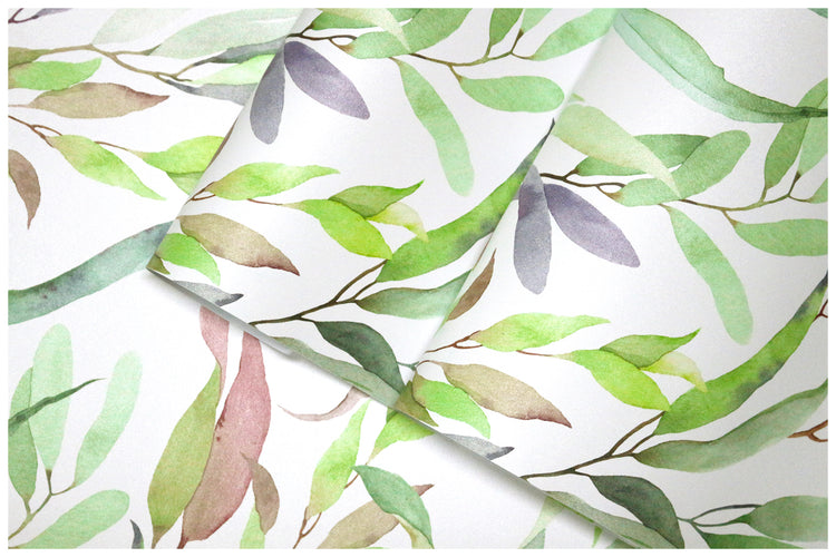 Leaf Peel and Stick Wallpaper Green Tropical Leaves Wallpaper for Desktop Cabinets Walls