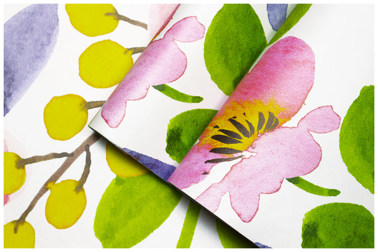 Watercolor Floral Peel and Stick Wallpaper Vinyl Self Adhesive Home Decorative Nursery