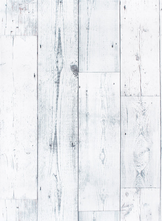 HaokHome  MR47 Wood Shiplap Wallpaper Peel and Stick White/Grey/Blue Removable Self-Adhesive Contact Wall Paper
