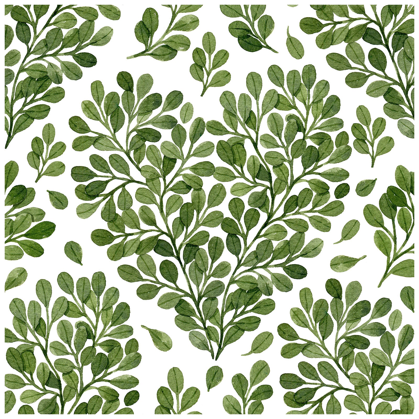 HaokHome 93161 Modern Leaves Heart Peel and Stick Wallpaper Removable Vinyl Wall Decor