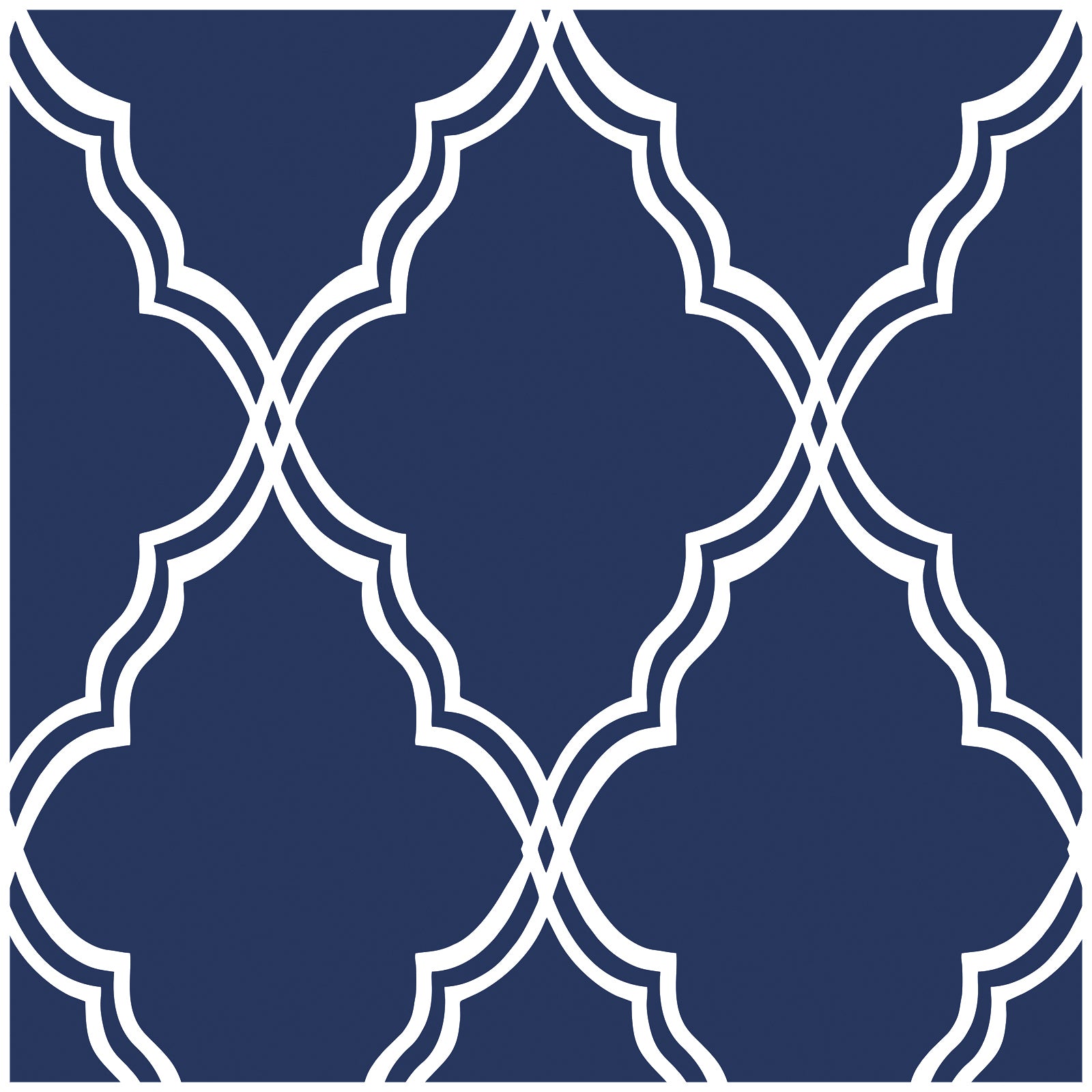 Navy Blue Geometric Peel and Stick Wallpaper Removable Tiles Mural Contact Paper