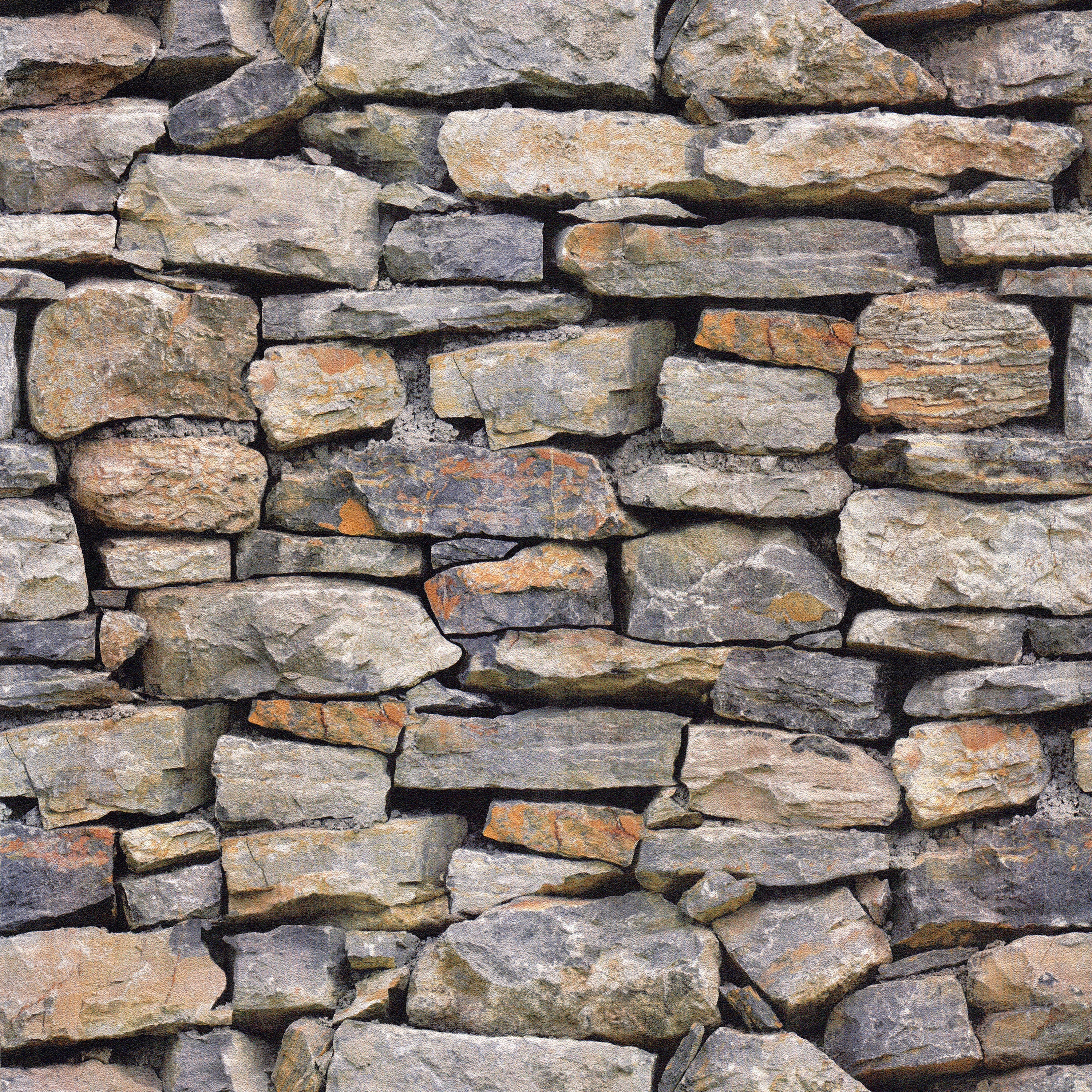 Non Self-Adhesive Stone Wallpaper