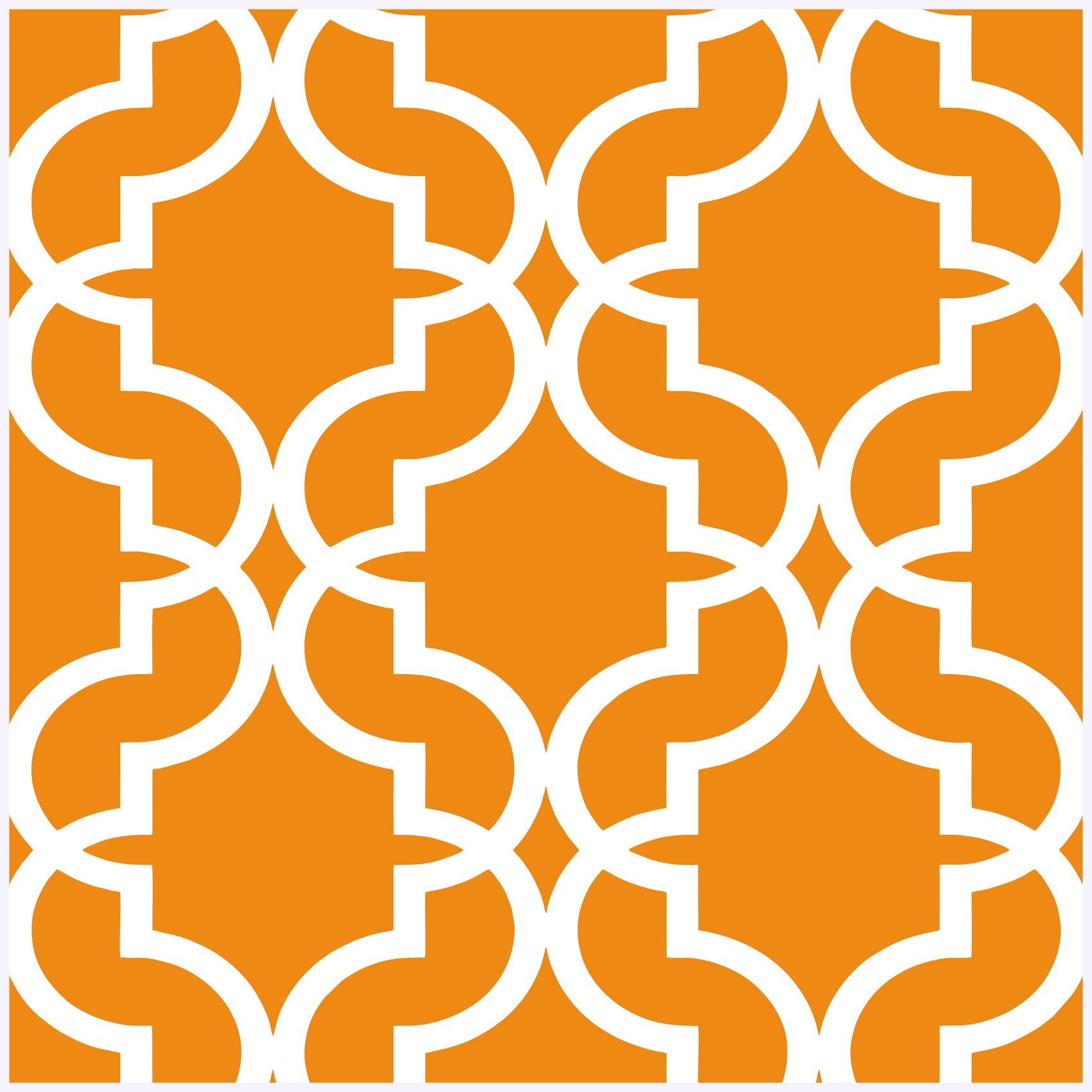 HaokHome 96027-2 Peel and Stick Wallpaper Orange Trellis Geometric Self Adhesive Removable Contact Paper Wall Mural