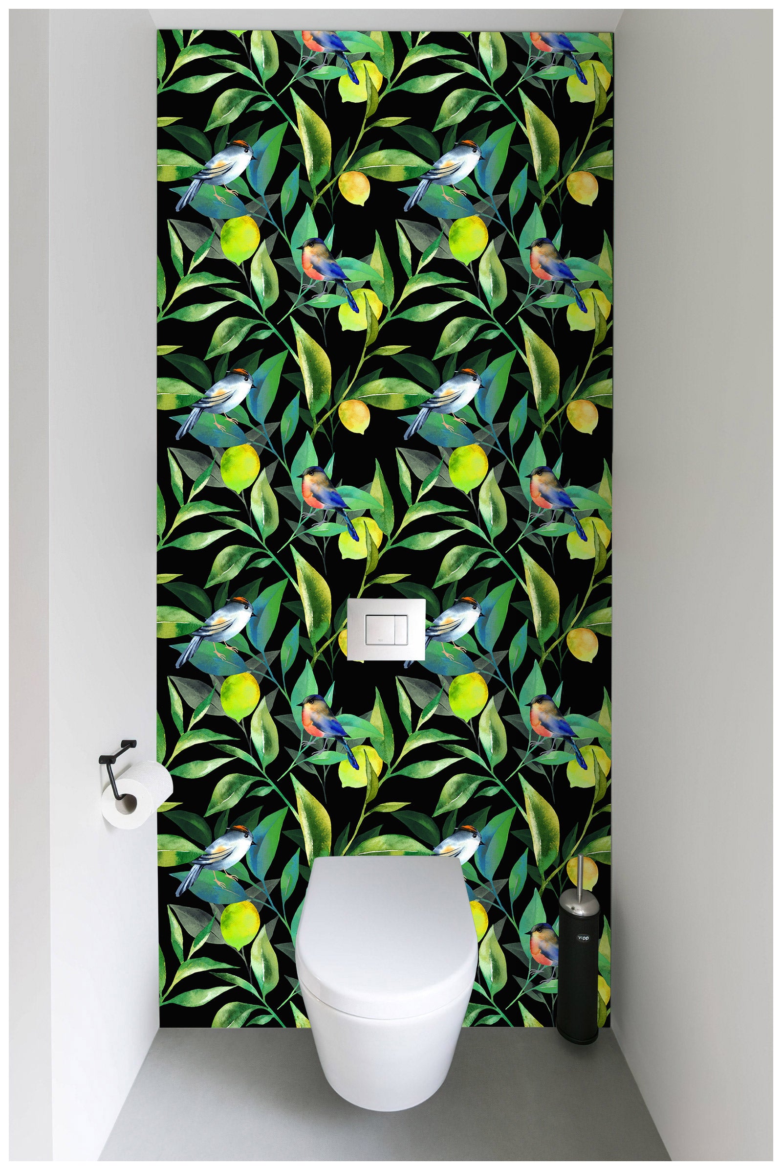 HaokHome 93137 Tropical Leaves Lemons Peel and Stick Wallpaper Removable Stick on Home Decor