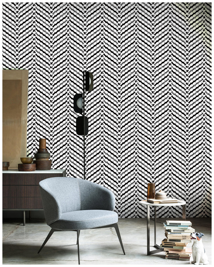 Black Geometry Peel and Stick Wallpaper Removable self adhesive wallpaper
