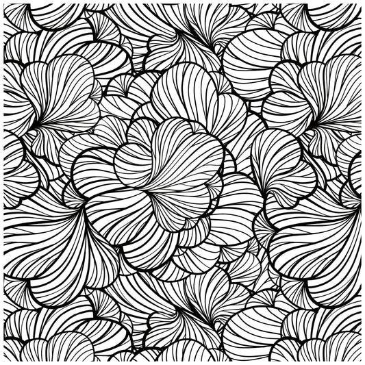 Haokhome 93104 Black and White Floral Peel and Stick Wallpaper Abstract Flower Art Decor Wallpaper