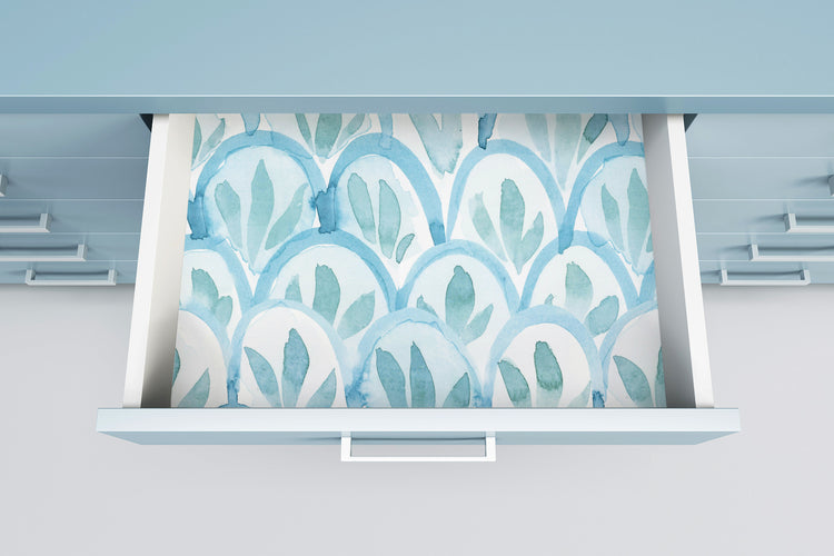 Blue Abstract Wallpaper Peel and Stick Kitchen Desktop Art Deco Wallpaper