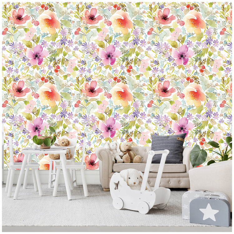 Floral Peel and Stick Wallpaper Removable Vinyl Self Adhesive for Home Decor