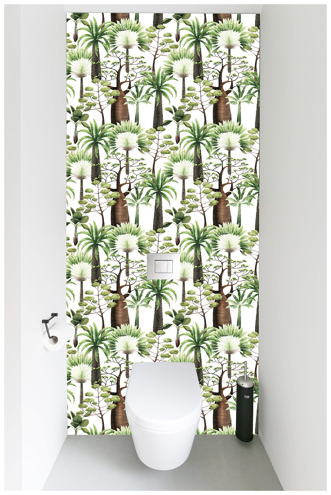 HaokHome 93132 roest Palm Banana Tree Peel and Stick Wallpaper Removable wallpaper